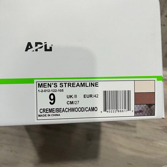 New! APL Athletic Propulsion Labs Streamline Crème Beachwood Camo Mens 9 - Picture 6 of 6